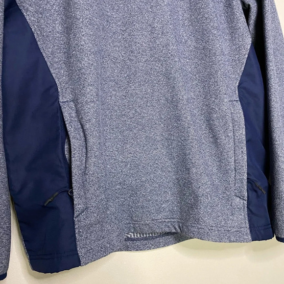 Under Armour UA mens XL navy blue long sleeve 1/4 Zip Pullover with pockets - Picture 2 of 10